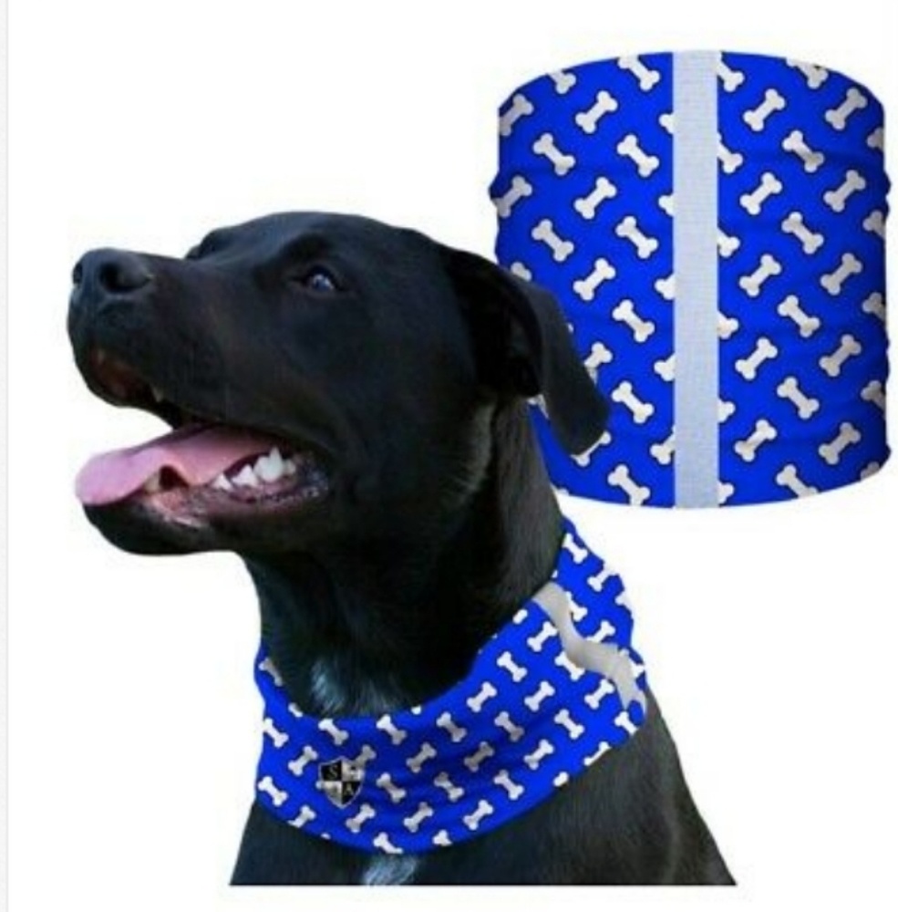 Bones Dog Bandana Scarf Shield